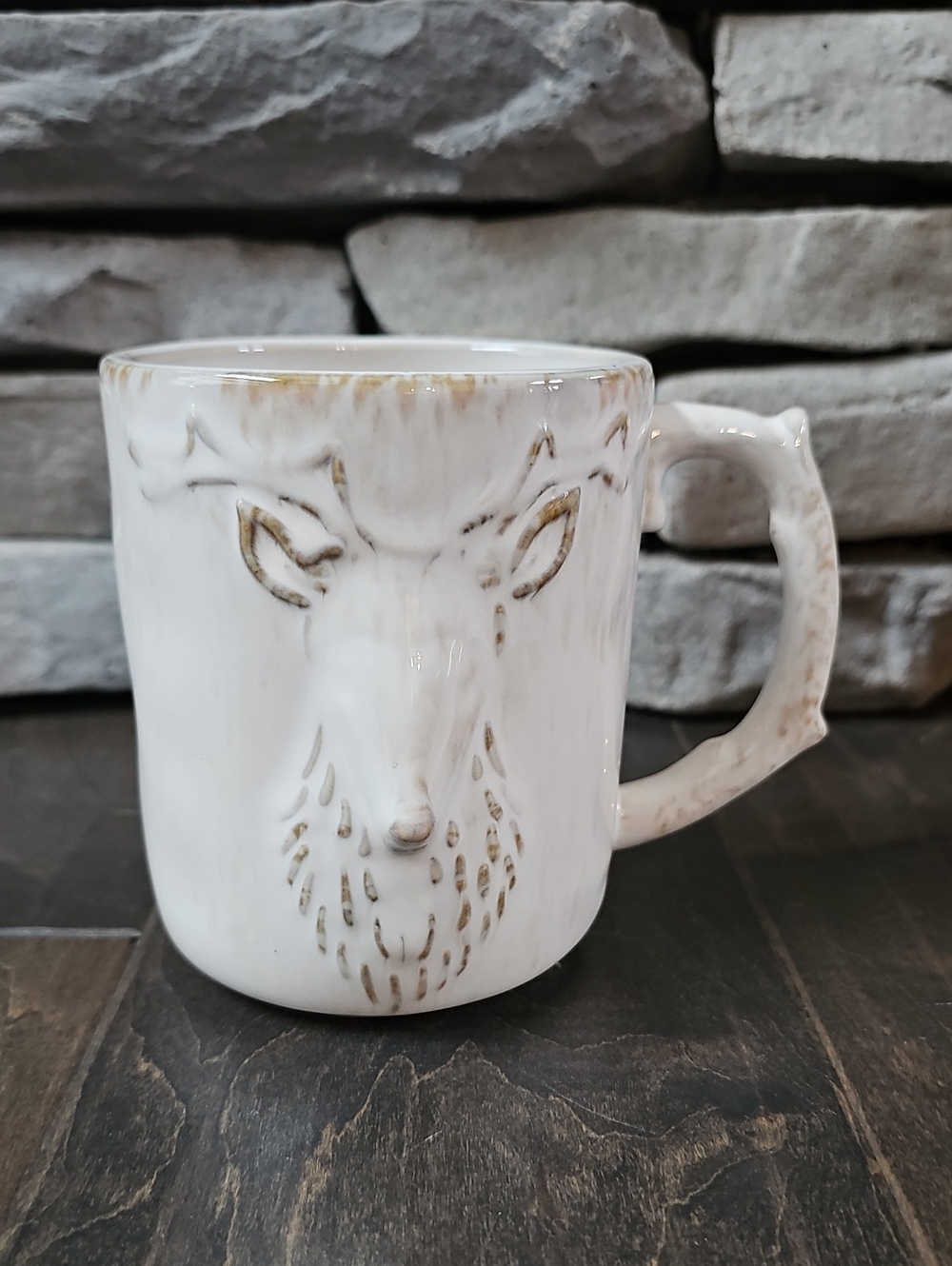 Anthropologie Kylo Deer Animal Mug Ceramic